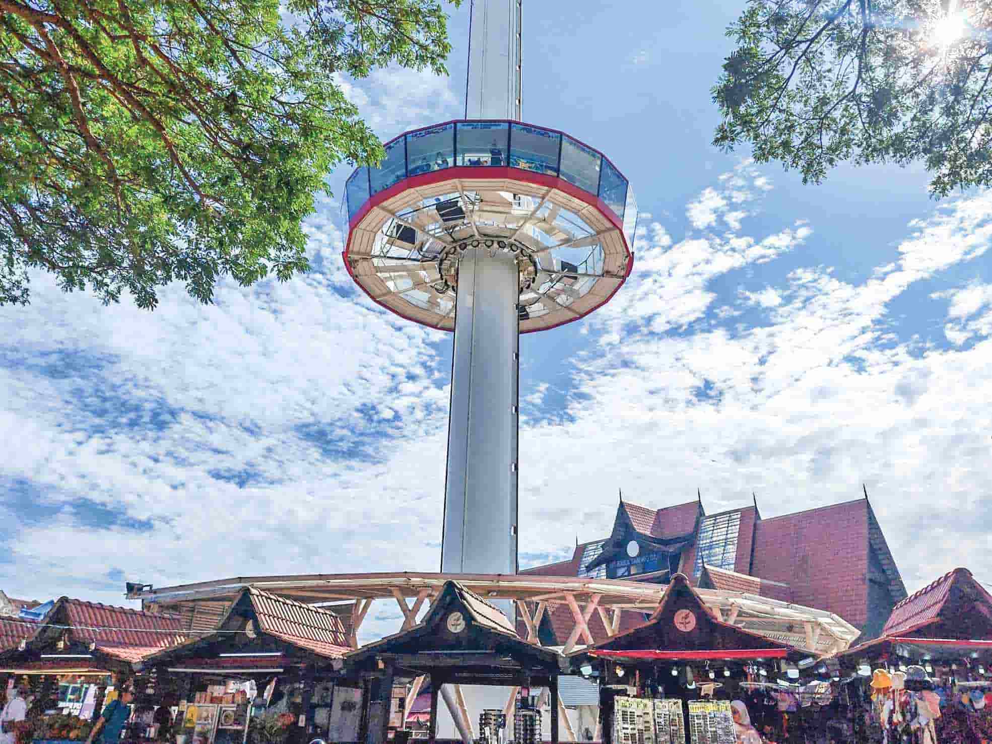 Night Activities in Melaka City City View at Menara Taming Sari Rotating Tower